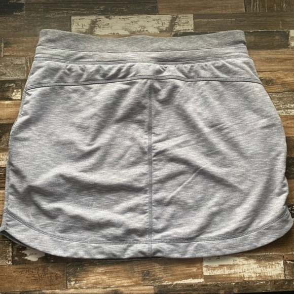 Athleta Techie Terry Gray Space Dyed Skirt - Picture 5 of 7